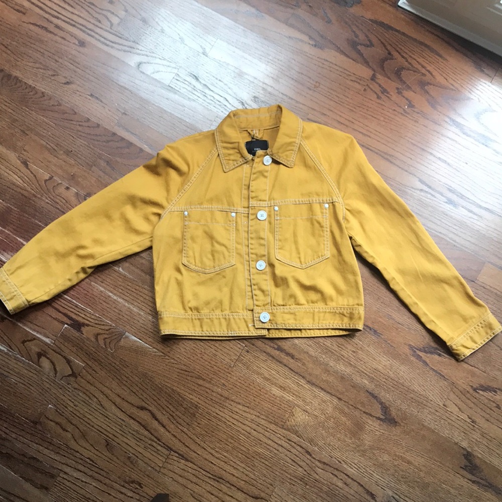NWT Zara Utility Yellow Jacket